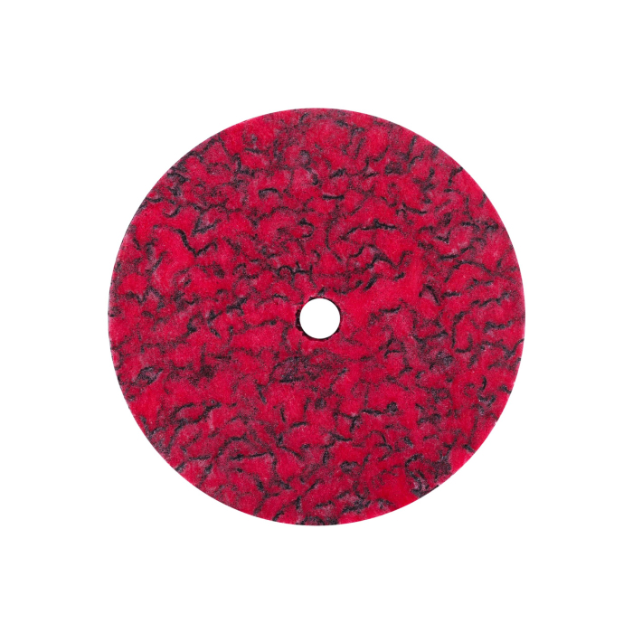 WamSter® DS R - Gepresste rote Reinigungsscheibe für Montage mit Aufsatzdorn