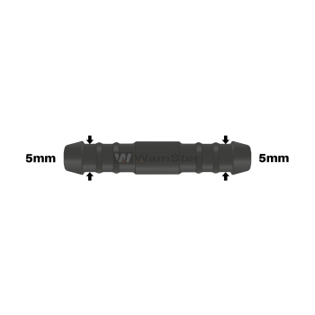 WamSter® | Schlauchverbinder Pipe Connector 5mm Durchmesser