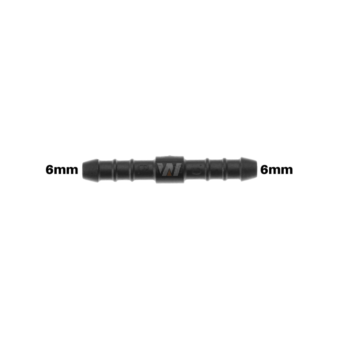 WamSter® I Schlauchverbinder Pipe Connector 6mm Durchmesser