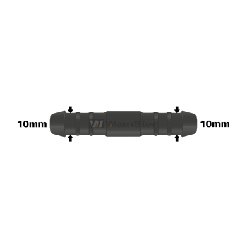 WamSter® | Schlauchverbinder Pipe Connector 10mm Durchmesser