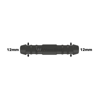 WamSter® | Schlauchverbinder Pipe Connector 12mm Durchmesser