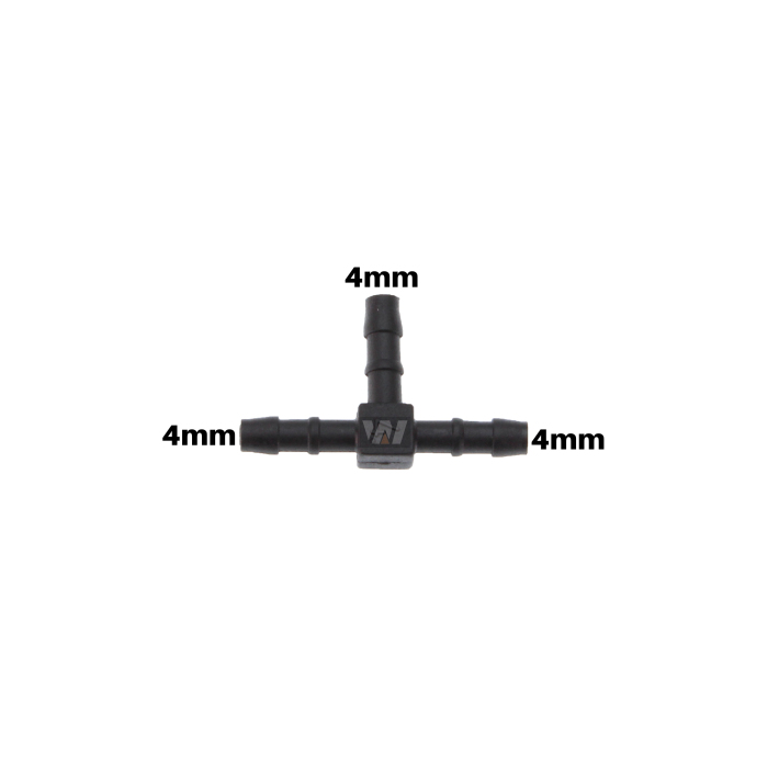 WamSter® I Schlauchverbinder Pipe Connector 4mm Durchmesser, 1,00 €