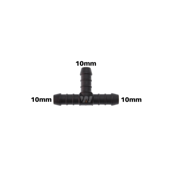 WamSter® T Schlauchverbinder Pipe Connector 10 mm Durchmesser