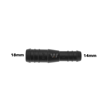 WamSter® | Schlauchverbinder Pipe Connector Reduziert 18mm 14mm Durchmesser