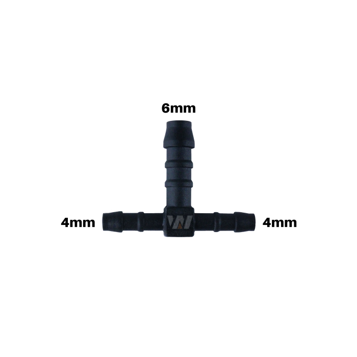 WamSter t hose connector t-piece Pipe Connector 4 mm 4 mm 6 mm diameter