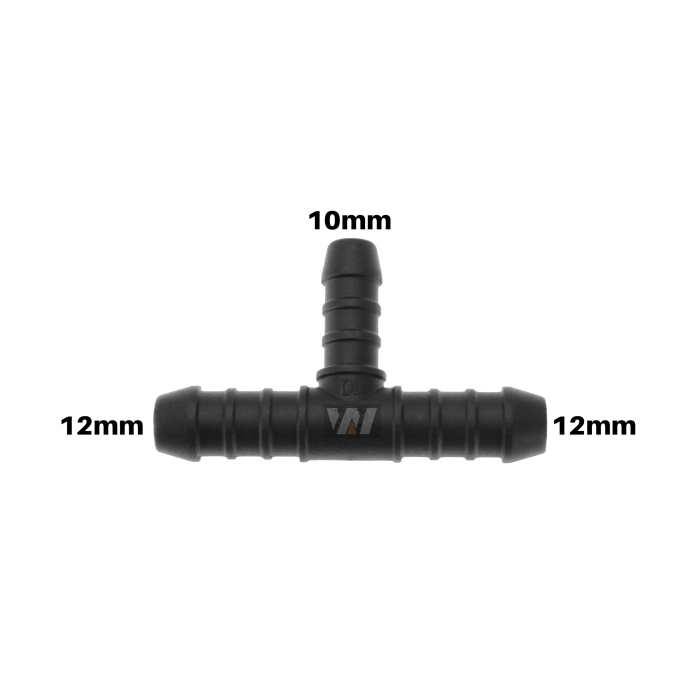 WamSter t hose connector t-piece Pipe Connector 12 mm 12 mm 10 mm diameter