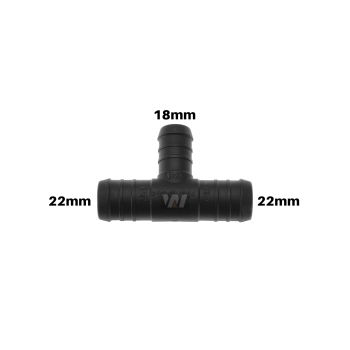 WamSter t hose connector t-piece Pipe Connector 22 mm 22...