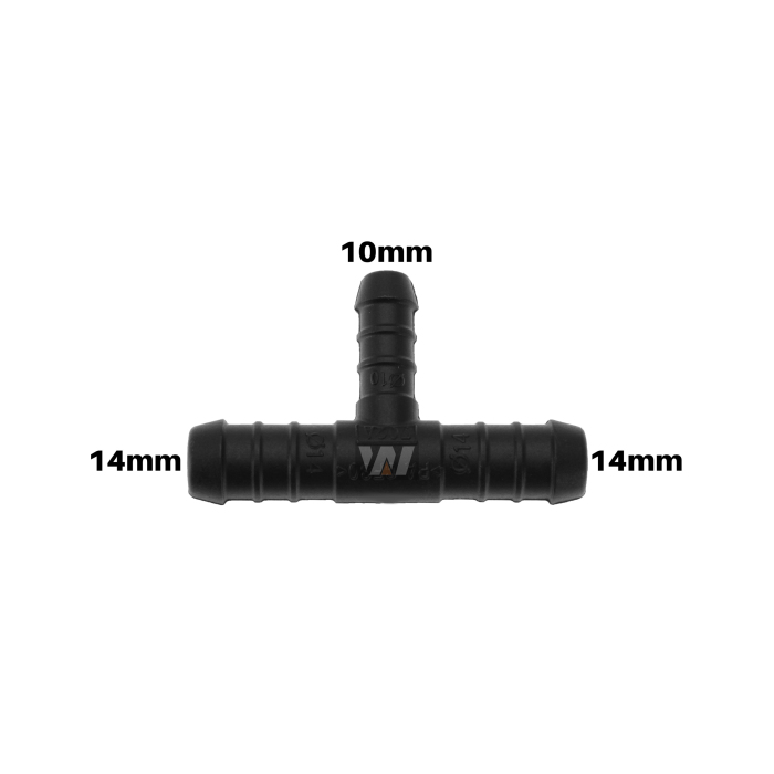 WamSter t hose connector t-piece Pipe Connector 14 mm 14 mm 10 mm diameter