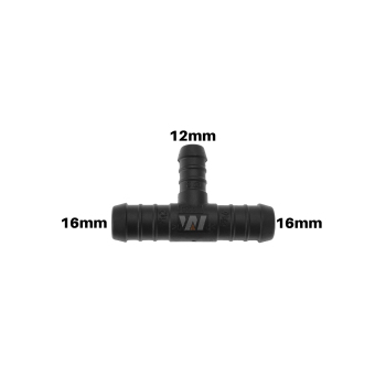 WamSter t hose connector t-piece Pipe Connector 16 mm 16 mm 12 mm diameter