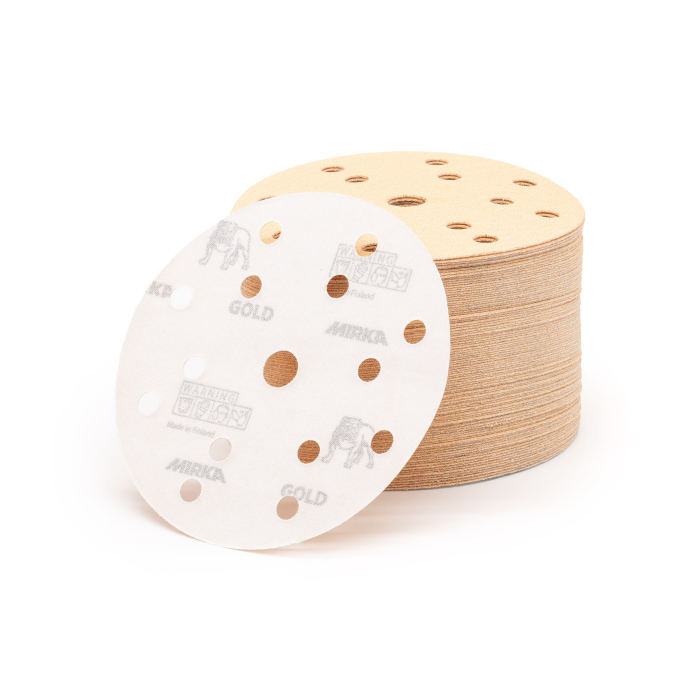 MIRKA GOLD Schleifscheiben Ø 150mm Grip 15H P80 VPE: 100 Stück (2361109980)