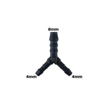 WamSter y hose connector y-piece Pipe Connector 6 mm 4mm...
