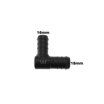 WamSter l Hose connector 90 degree angle -piece Pipe Connector 18 mm 16 mm diameter