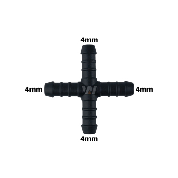 WamSter x hose connector cross-piece Pipe Connector 4 mm...