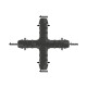 WamSter® X Schlauchverbinder Kreuz Pipe Connector 4mm Durchmesser