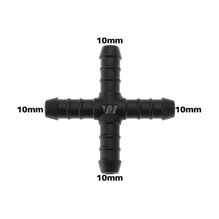 WamSter x hose connector cross-piece Pipe Connector 10 mm diameter