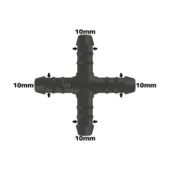 WamSter x hose connector cross-piece Pipe Connector 10 mm...