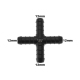 WamSter® X Schlauchverbinder Kreuz Pipe Connector 12mm Durchmesser