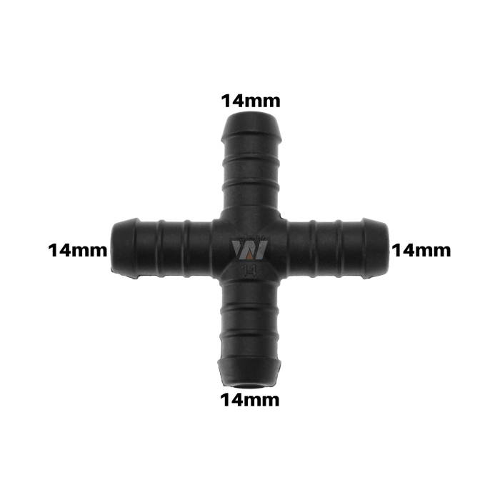 WamSter® X Schlauchverbinder Pipe Connector 14mm Durchmesser