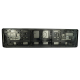 EU KFZ Kennzeichenhalter GRAPHITE Metallic-Optik Spiegelglanz 520x110mm