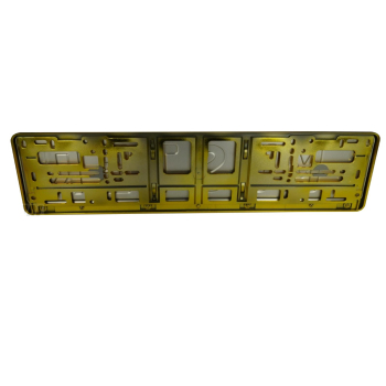 EU KFZ Kennzeichenhalter GOLD Metallic-Optik Spiegelglanz 520x110mm