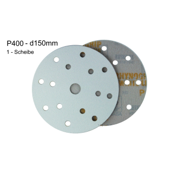 1 x Indasa WhiteLine d150 P400 Schleifscheibe Rhynogrip...