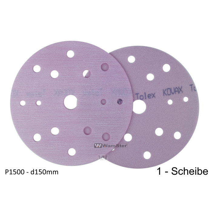 Kovax Tolex p1500 d150 Foil Disc Dry Grinding 15-Hole