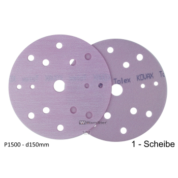 Kovax Tolex p1500 d150 Foil Disc Dry Grinding 15-Hole