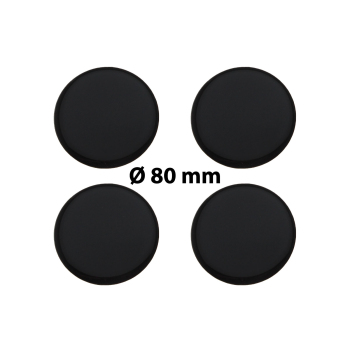 Motiv Black Durchmesser Schwarz 69 mm Embleme für Nabenkappen 4x Silikon Aufkleber