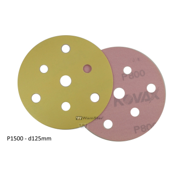Kovax Yellow Film d125 p1500 Foil Disc Dry Grinding 7 Hole