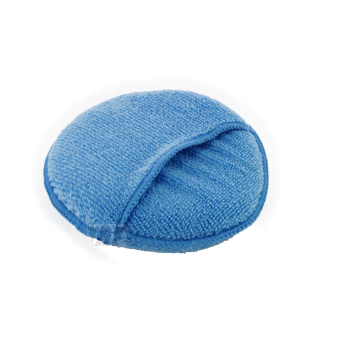 1 x polishing pad microfibre blue 130mm 280g/qm microfibre pad with handbag