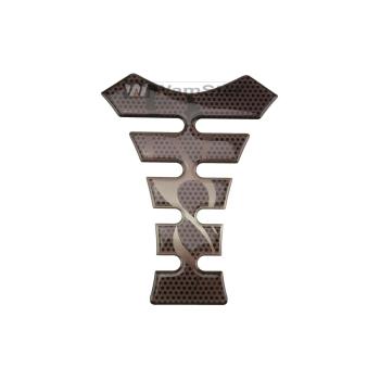 Tankpad Black/Silver CarbonTankschutz 140mm x 180mm...