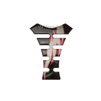 Tankpad Black/Red CarbonTankschutz 140mm x 180mm Polymer 3D