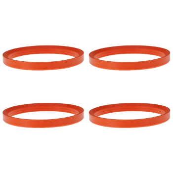 4 Zentrierringe 76,0 mm - 66,6 mm / T-System / Farbe - Orange