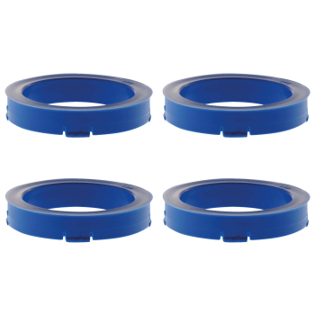 4 Zentrierringe 73,1 mm - 57,1 mm / S-System / Farbe - Blau