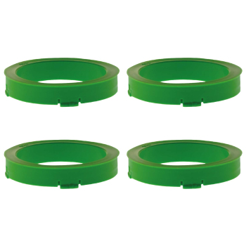 4 Zentrierringe 73,1 mm - 58,6 mm / S-System / Farbe - Hellgrün