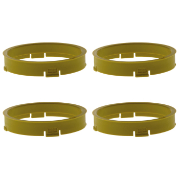 4 Zentrierringe 73,1 mm - 66,1 mm / S-System / Farbe - Gelb