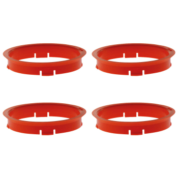 4 Zentrierringe 74,1 mm - 71,1 mm / S-System / Farbe - Rot