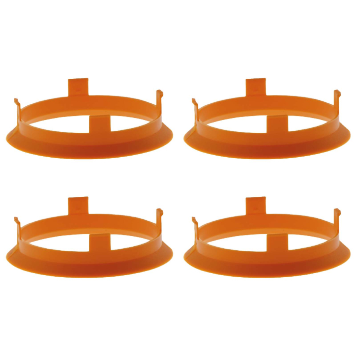 4 Zentrierringe 60,1mm - 58,1mm A-System orange