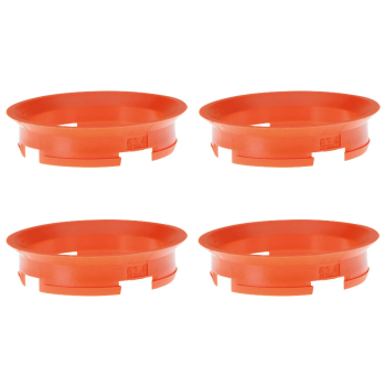 4 Zentrierringe 63,4 mm - 57,1 mm / ZD-System / Farbe - Rot