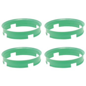 4 x Zentrierringe 72,6 mm x 70,1 mm hellgrün