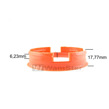 4 Zentrierringe 72,6mm - 67,1mm ZD-System Typ A orange