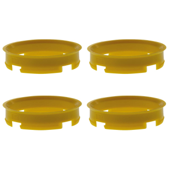 4 Zentrierringe 72,6 mm - 65,1 mm / ZD-System / Farbe - Gelb