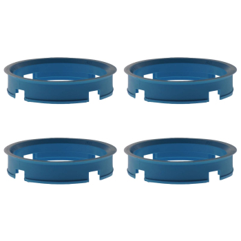 4 x Zentrierringe 72,6 mm x 64,1mm hellblau