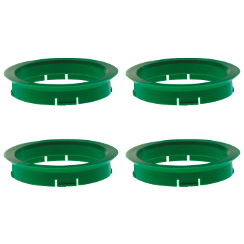 4 Zentrierringe 64,0 mm - 56,1 mm / R-System / Farbe - Grün