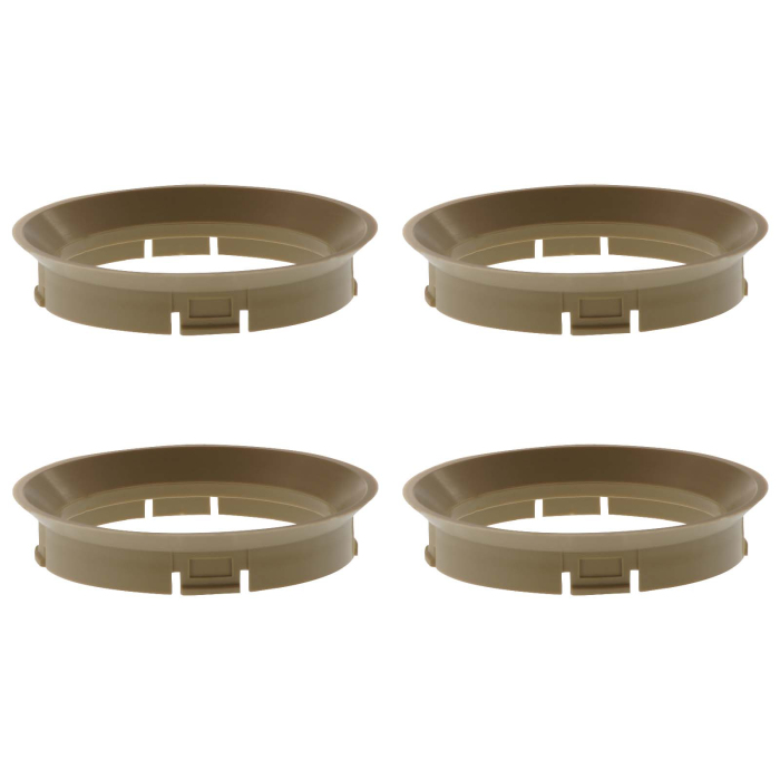 4 Zentrierringe 64,0mm - 57,1mm R-System beige