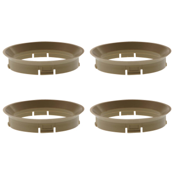 4 Zentrierringe 64,0mm - 57,1mm R-System beige