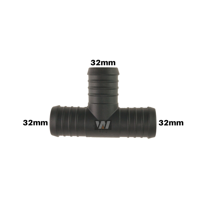 WamSter t hose connector t-piece Pipe Connector 32 mm diameter