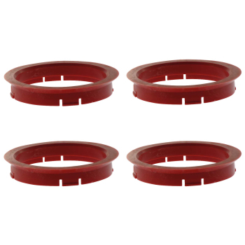 4 Zentrierringe 72,5 mm - 64,1 mm / R-System / Farbe - Rot
