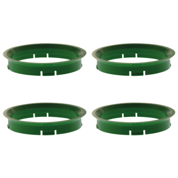 4 Zentrierringe 72,5 mm - 67,1 mm / R-System / Farbe - Grün