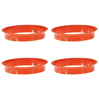 4 Zentrierringe 72,5 mm - 69,1 mm / R-System / Farbe - Orange